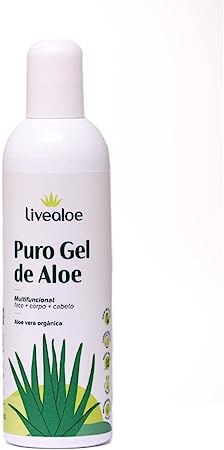 Puro Gel de Aloe - LiveAloe - Frasco com 240ml