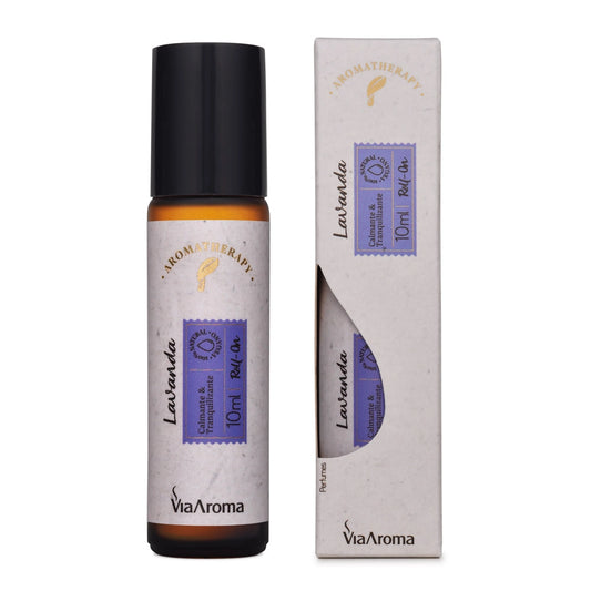 Roll-On Com Óleo Essencial de Lavanda - Via Aroma - Frasco com 10ml