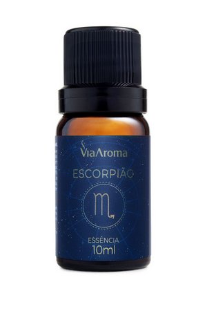 Essência Signo de Escorpião - Via Aroma - Frasco com 10ml - Mundo dos Óleos