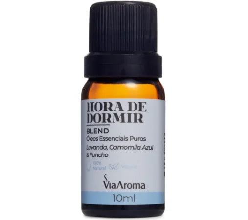 Blend de Óleos Essenciais (Hora de Dormir) - Via Aroma - Frasco com 10ml - Mundo dos Óleos