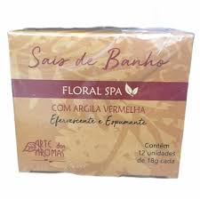 Sais de Banho Floral Spa - Arte dos Aromas - 12 Unidades - Mundo dos Óleos