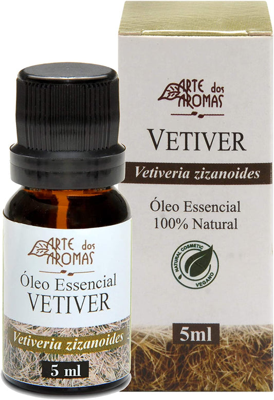 Óleo Essencial de Vetiver - Arte dos Aromas - Frasco com 5ml - Mundo dos Óleos