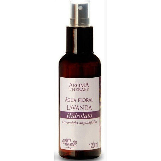 Água Floral / Hidrolato de Lavanda - Arte dos Aromas - Frasco com 120ml - Mundo dos Óleos