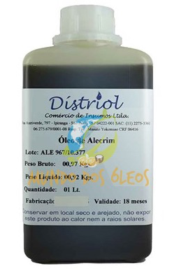 Óleo de Alecrim - Distriol - Frasco com 1 Litro - Mundo dos Óleos