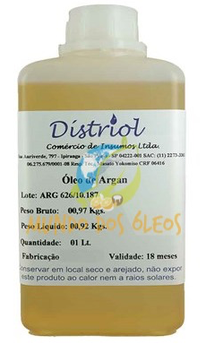 Óleo de Argan - Distriol - Frasco com 1 Litro - Mundo dos Óleos