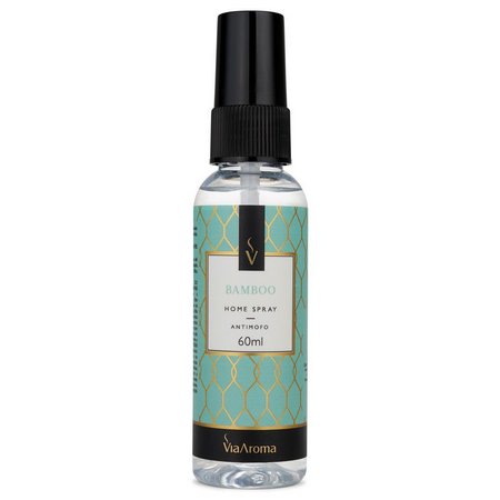 Home Spray Bamboo - Via Aroma - Frasco com 60ml - Mundo dos Óleos