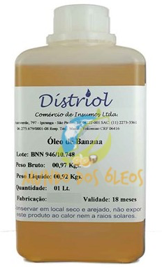 Óleo de Banana - Distriol - Frasco com 1 Litro - Mundo dos Óleos