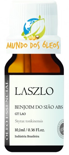 Óleo Essencial Absoluto de Benjoim do Sião - Laszlo - Frasco com 10ml - Mundo dos Óleos