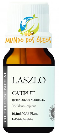 Óleo Essencial de Melaleuca Cajeput (Qt. Cineol) - Laszlo - Frasco com 10ml - Mundo dos Óleos