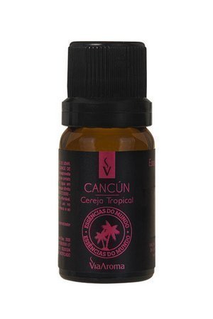 Essência do Mundo Cancún/Cereja Tropical - Via Aroma - Frasco com 10ml - Mundo dos Óleos