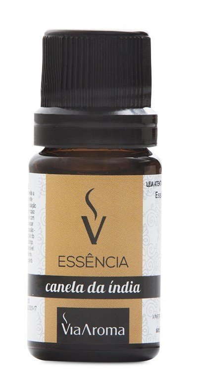 Essência de Canela da Índia - Via Aroma - Frasco com 10ml - Mundo dos Óleos