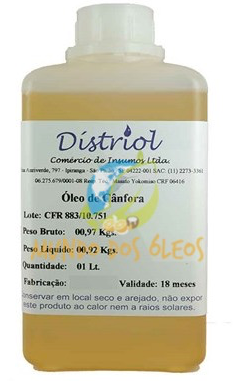 Óleo de Canfora - Distriol - Frasco com 1 Litro - Mundo dos Óleos