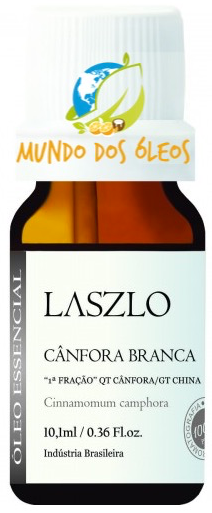 Óleo Essencial de Cânfora Branca "1a Fração" - Laszlo - Frasco com 10ml - Mundo dos Óleos