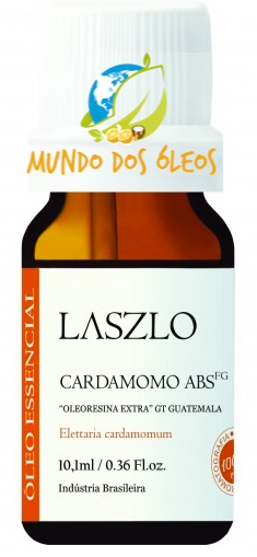 Óleo Absoluto de Cardamomo - Laszlo - Frasco com 10ml - Mundo dos Óleos