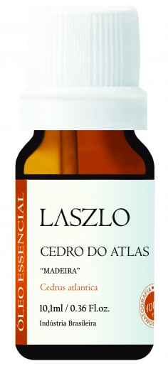 Óleo Essencial de Cedro do Atlas ''Madeira'' (Gt Madeiras) - Laszlo - Frasco com 10ml - Mundo dos Óleos