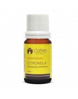 Óleo Essencial de Citronela - Cativa - Frasco com 10ml - Mundo dos Óleos