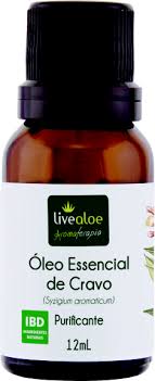 Oleo Essencial de Cravo - LiveAloe - Frasco com 12ml - Mundo dos Óleos