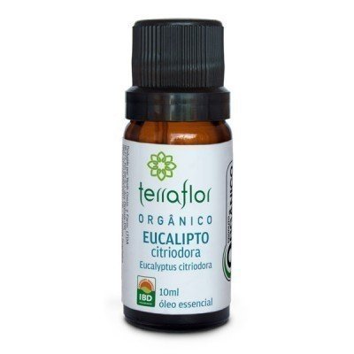 Óleo Essencial de Eucalipto Citriodora Orgânico - Terra Flor - Frasco com 10ml - Mundo dos Óleos