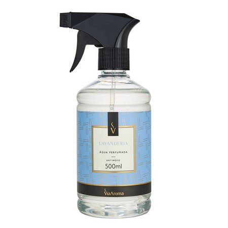 Home Spray Lavanderia - Via Aroma - Frasco com 200ml - Mundo dos Óleos