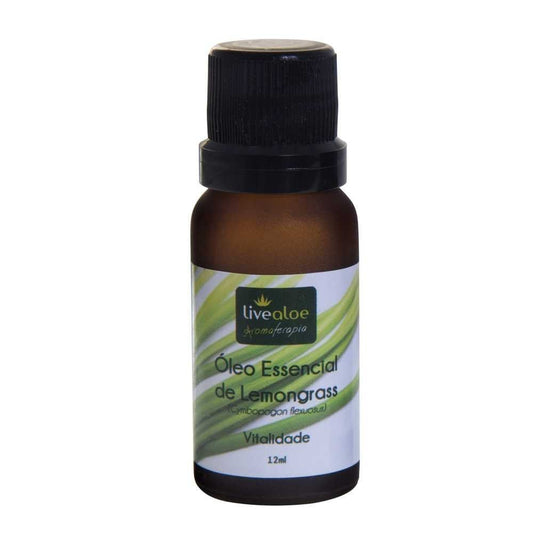 Óleo Essencial de Lemongrass - LiveAloe - Frasco com 12ml - Mundo dos Óleos