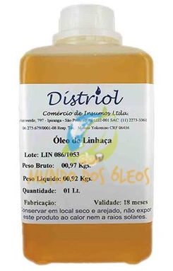 Óleo de Linhaca - Distriol - Frasco com 1 Litro - Mundo dos Óleos