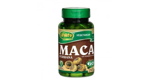 Maca Peruana Unilife - Frasco com 60 Cápsulas - 550mg - Mundo dos Óleos