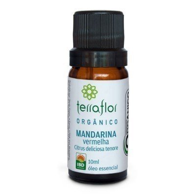 Óleo Essencial de Mandarina Vermelha Orgânico - Terra Flor - Frasco com 10ml - Mundo dos Óleos