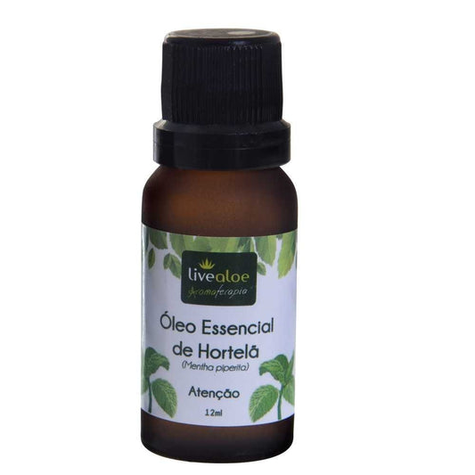 Óleo Essencial de Hortelã - LiveAloe - Frasco com 12ml - Mundo dos Óleos