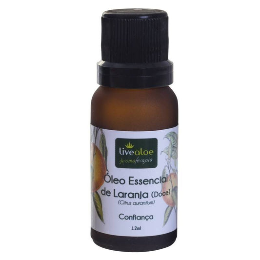 Óleo Essencial de Laranja Doce - LiveAloe - Frasco com 12ml - Mundo dos Óleos