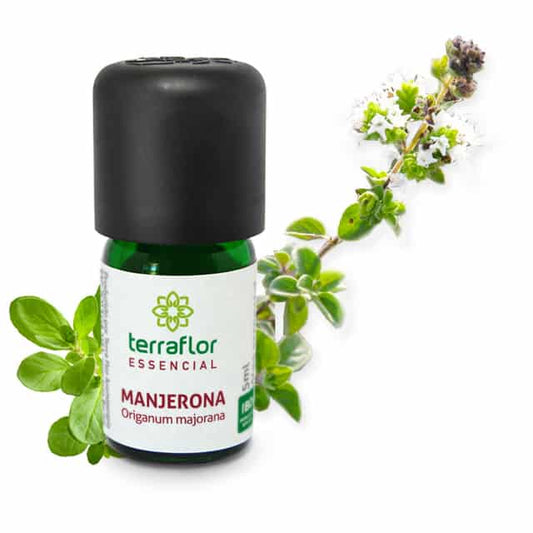 Óleo Essencial de Manjerona - Terra Flor - Frasco com 5ml - Mundo dos Óleos