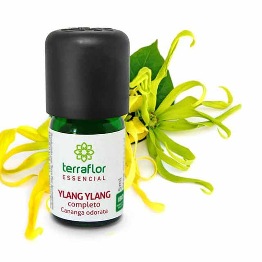 Óleo Essencial de Ylang Ylang Completo - Terra Flor - Frasco com 5ml - Mundo dos Óleos