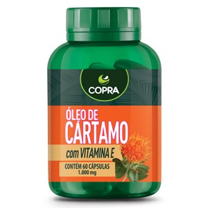 Óleo de Cártamo - Copra - Frasco com 60 cápsulas de 1000mg - Mundo dos Óleos