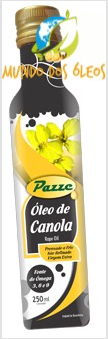 Óleo de Canola - Pazze - Frasco com 250ml - Mundo dos Óleos