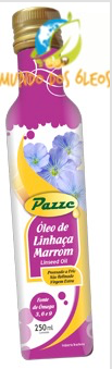 Óleo de Linhaça Marrom - Pazze - Frasco com 250ml - Mundo dos Óleos