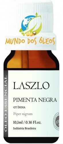 Óleo Essencial de Pimenta Negra - Laszlo - Frasco com 10ml - Mundo dos Óleos