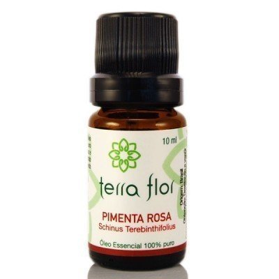 Óleo Essencial de Pimenta Rosa - Terra Flor - Frasco com 10ml - Mundo dos Óleos