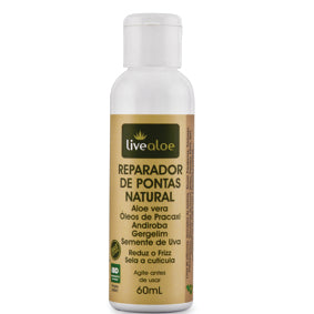 Reparador de Pontas Natural - LiveAloe - Frasco com 60ml - Mundo dos Óleos