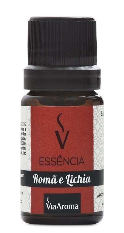 Essência de Romã e Lichia - Via Aroma - Frasco com 10ml - Mundo dos Óleos