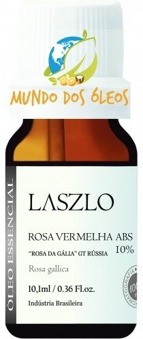 Óleo Absoluto de Rosa Vermelha 10% - Laszlo - Frasco com 10ml - Mundo dos Óleos