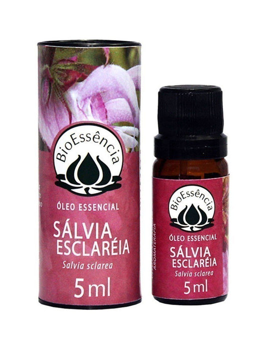 Óleo Essencial de Sálvia Esclaréia - BioEssência - Frasco com 5ml - Mundo dos Óleos