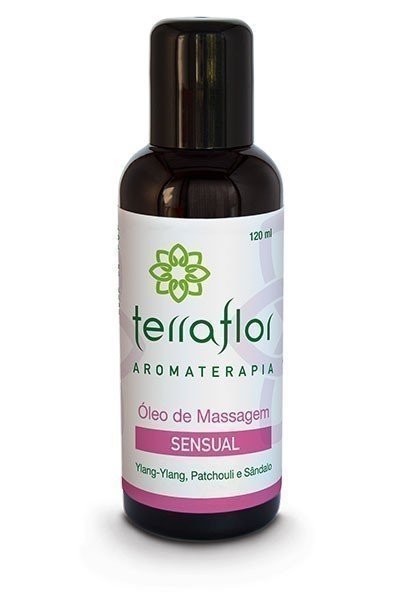 Óleo de Massagem Sensual - Terra Flor - Frasco com 120ml - Mundo dos Óleos