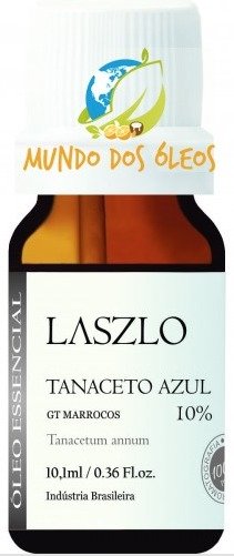 Óleo Essencial de Tanaceto Azul 10% - Laszlo - Frasco com 10ml - Mundo dos Óleos