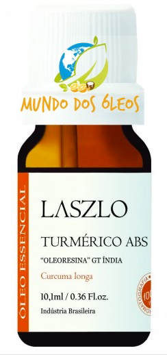 Óleo Absoluto de Turmérico - Laszlo - Frasco com 10ml - Mundo dos Óleos