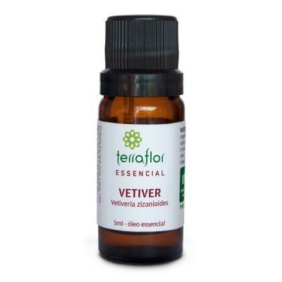 Óleo Essencial de Vetiver - Terra Flor - Frasco com 5ml - Mundo dos Óleos